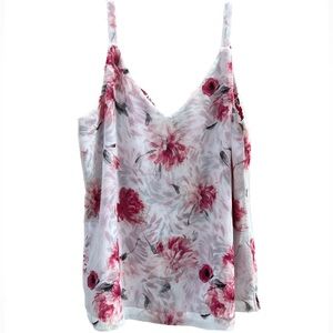 White House Black Market Reversible Floral Cami - Large - EUC